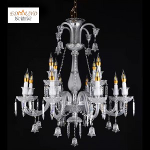 1305-8+4 Modern crystal chandelier luxury decoration