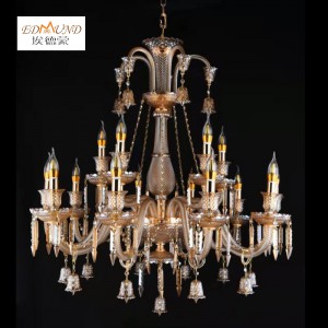 1306-10+5 Modern crystal chandelier luxury decoration