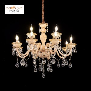 1308-8+4 Modern crystal chandelier luxury decoration