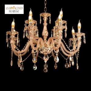 1310-8+4 Modern crystal chandelier luxury decoration