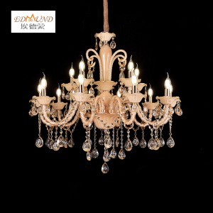 1338-10+5 Modern crystal chandelier luxury decoration